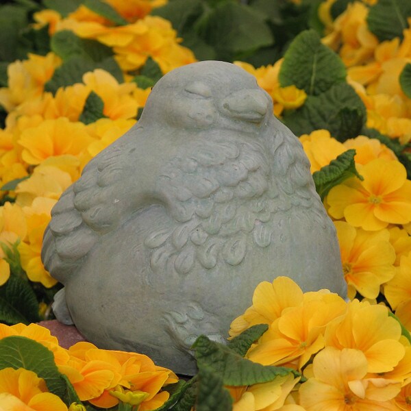 Fat Bird Statue for outdoor use made of cement decor sculpture